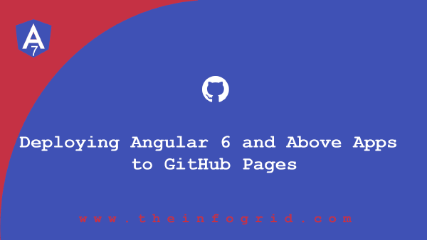 Deploying Angular 6 and Above Apps to GitHub Pages